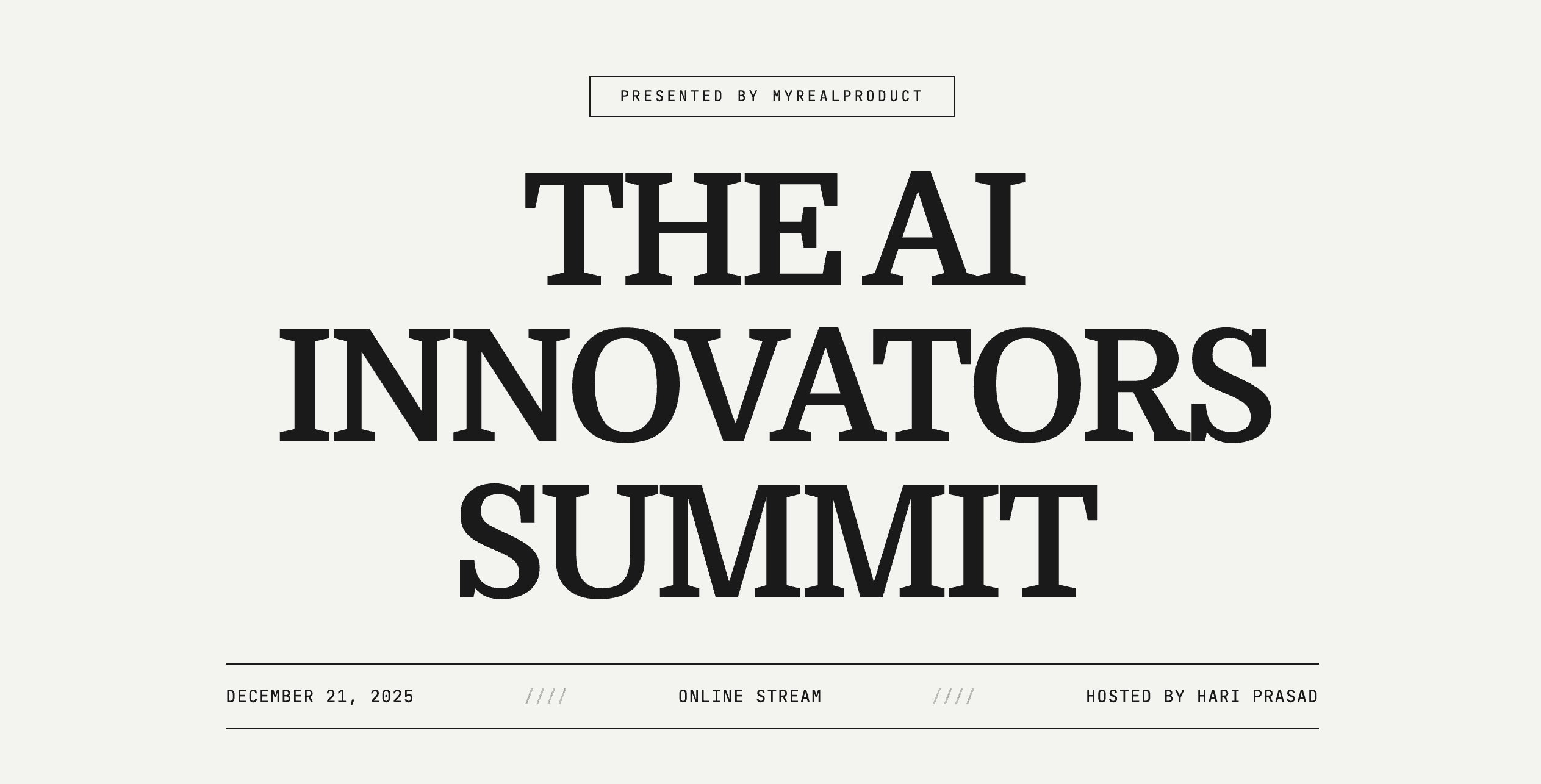 The AI Innovators Summit